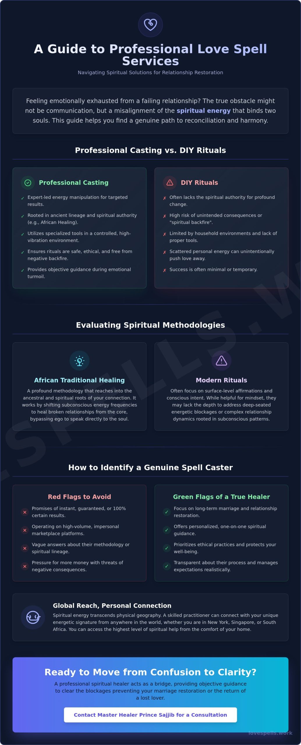 Professional Love Spell Casting Service: How to Choose Real Spiritual Help in 2026
