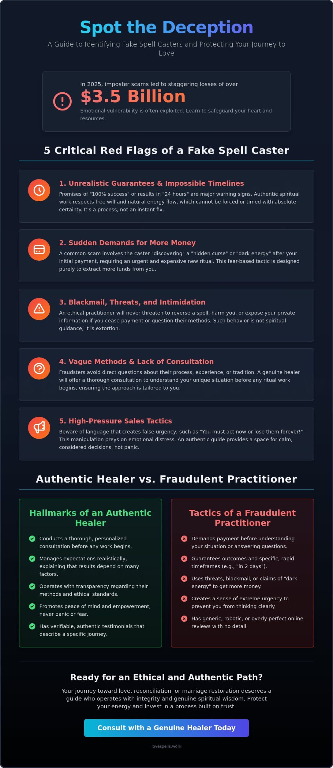 How to Identify Signs of a Fake Spell Caster: A Professional Guide to Safe Spiritual Help